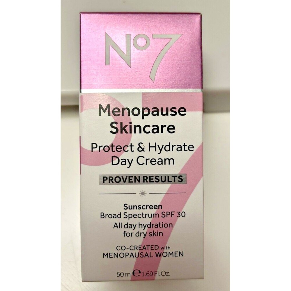 No7 Menopause Skincare Protect & Hydrate Day Cream  SPF 30 - New Sealed